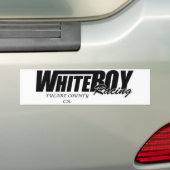 バンパーステッカーを競争させるWhiteBoy バンパーステッカー (車上)