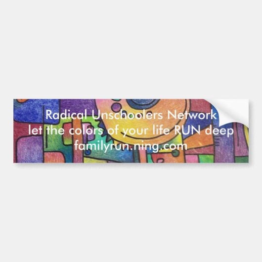 バンパーステッカーを走って下さい バンパーステッカー (正面)