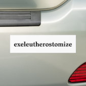 バンパーステッカーをexeleutherostomize バンパーステッカー (車上)