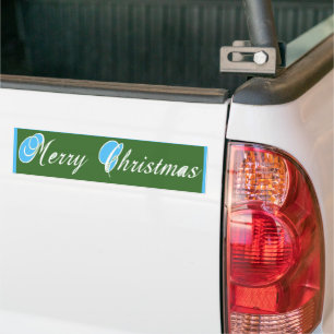 バンパーステッカーテンプレート車メリークリスマス バンパーステッカー
