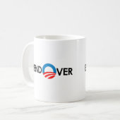 バンパーステッカー上のくねり コーヒーマグカップ (正面左)