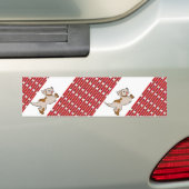 バンパーステッカー子犬走の バンパーステッカー (車上)