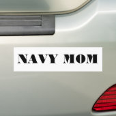 バンパーステッカー海軍ママ バンパーステッカー (車上)