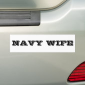 バンパーステッカー海軍妻 バンパーステッカー (車上)