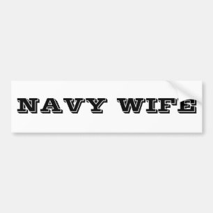 バンパーステッカー海軍妻 バンパーステッカー