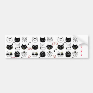 バンパーステッカー猫ネコ バンパーステッカー
