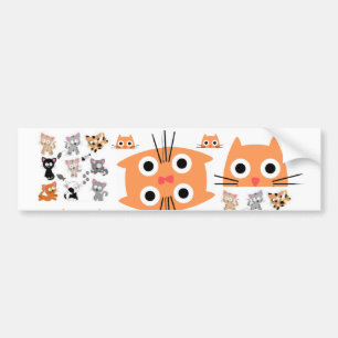 バンパーステッカー猫ネコ バンパーステッカー