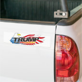 バンパーステッカー社長のドナルド・トランプ バンパーステッカー (トラック上)