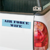バンパーステッカー空軍妻 バンパーステッカー (トラック上)