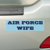 バンパーステッカー空軍妻 バンパーステッカー (車上)