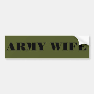 バンパーステッカー陸軍妻 バンパーステッカー