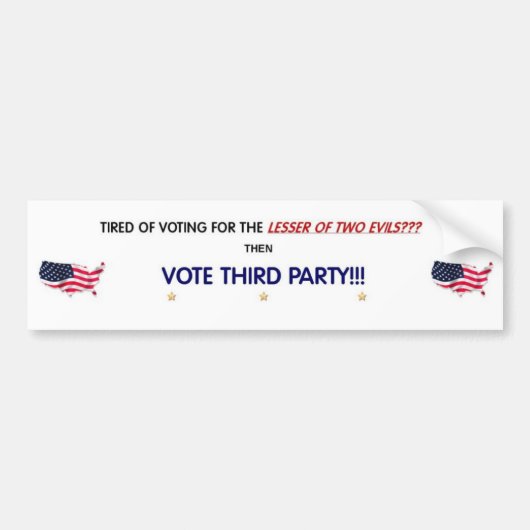 バンパーステッカー (正面)