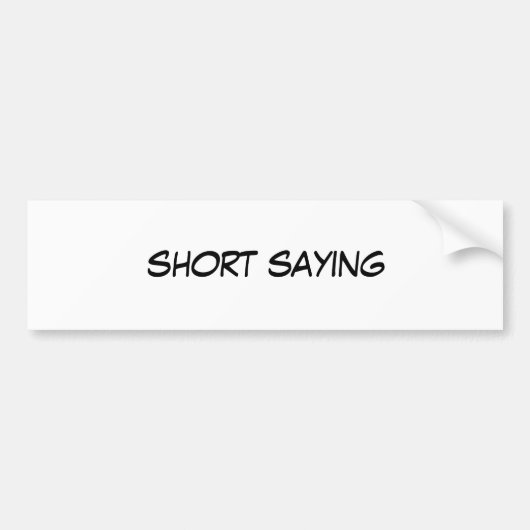 バンパーステッカー (正面)