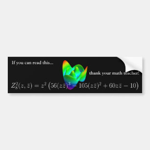 バンパーステッカー: あなたの数学の教師を感謝していして下さい! 2 バンパーステッカー