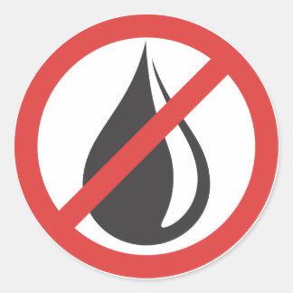 バンパーステッカー – これ以上油 ラウンドシール