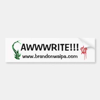 バンパーステッカー-ウェブサイト- AWWWRITE!!! バンパーステッカー