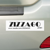 バンパーステッカー ビジネス ZIZZAGO (車上)