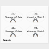 バンパーステッカー...プレーン 楕円形シール (シート)