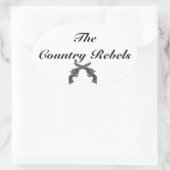 バンパーステッカー...プレーン 楕円形シール (バッグ)