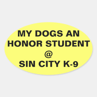 バンパーステッカー 楕円形シール