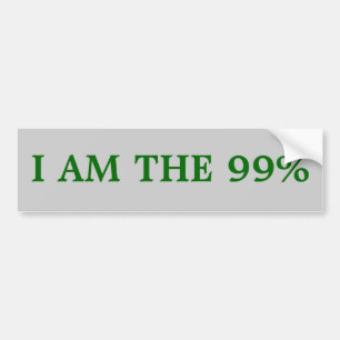 バンパーステッカー: 私は99%才です バンパーステッカー