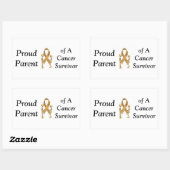 バンパーステッカー、誇りを持った親、サバイバー 長方形シール (シート)