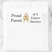 バンパーステッカー、誇りを持った親、サバイバー 長方形シール (バッグ)