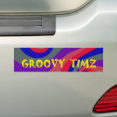 バンパーステッカー – GROOVY TIMES - ROCK N ROLL (車上)