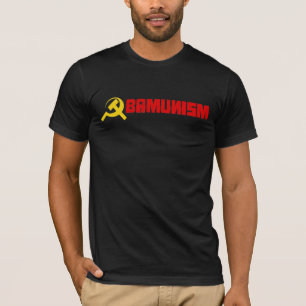 バンパーステッカー- Obamunismの赤 Tシャツ