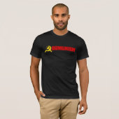 バンパーステッカー- Obamunismの赤 Tシャツ (正面フル)