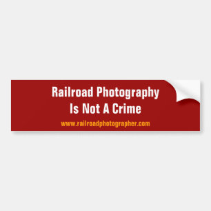 バンパーステッカー- RRの写真撮影は罪ではないです バンパーステッカー