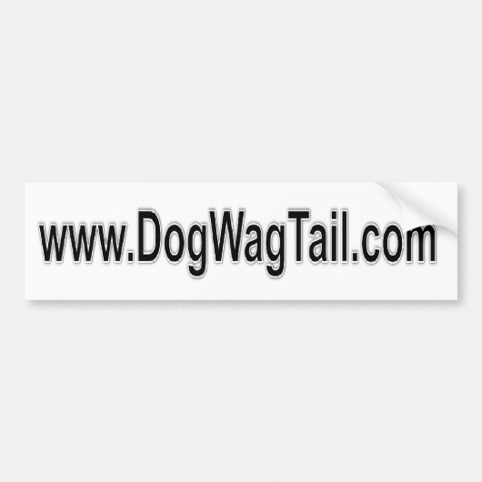 バンパーステッカー- www.dogwagtail.com バンパーステッカー (正面)
