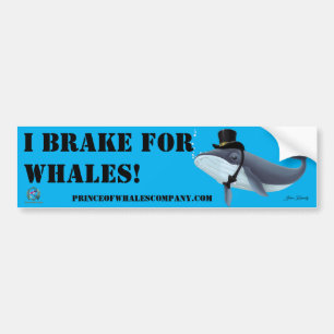 バンパーステッカーLord Ripplettail I Brake For Whereces バンパーステッカー