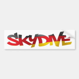 バンパーステッカーSKYDIVEドイツ バンパーステッカー