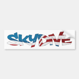 バンパーステッカーSKYDIVE USA バンパーステッカー