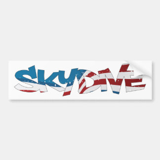 バンパーステッカーSKYDIVE USA バンパーステッカー