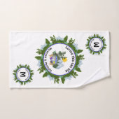 バンパーソナライズされたライフトラベルキャンピングモノグラム バスタオルセット (ハンドタオル)