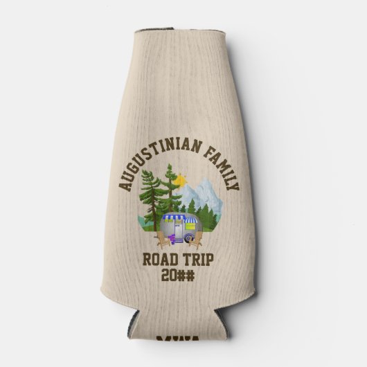 バンパーソナライズされたライフファミリーロードトリップ ボトルクーラー (正面)