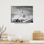 バンパー8、ケープカナベラルからの最初のロケット打ち上げ ポスター (キッチン)