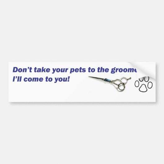 バンパー-あなたのペットを…取らないで下さい バンパーステッカー (正面)