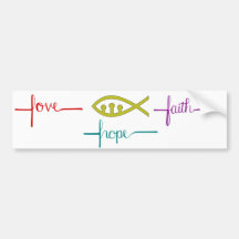 バンパー·ステッカーの愛、希望、信仰、イッチ
