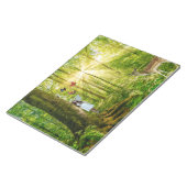 バンビと蝶がいる魔法の森の妖精 ノートパッド (アングル)