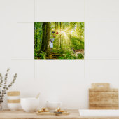 バンビと蝶と魔法の森の妖精 ポスター (キッチン)