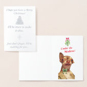 バンビのおもしろいクリスマスカード 箔カード (ディスプレー)