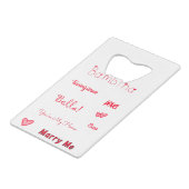 バンビナラブ引用文セットパック クレジットカード栓抜き (正面アングル)