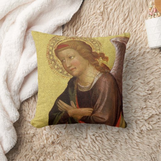 バンビノ・ヴィッポのマスターによる2つのルネッサンスエンジェルス クッション (ブランケット)