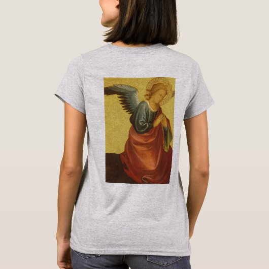 バンビノ・ヴィッポのマスターによる2つのルネッサンスエンジェルス Tシャツ (裏面)