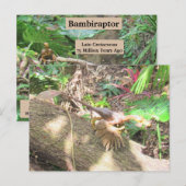 バンビラプター – 恐竜学 – のカード ポストカード (正面/裏面)