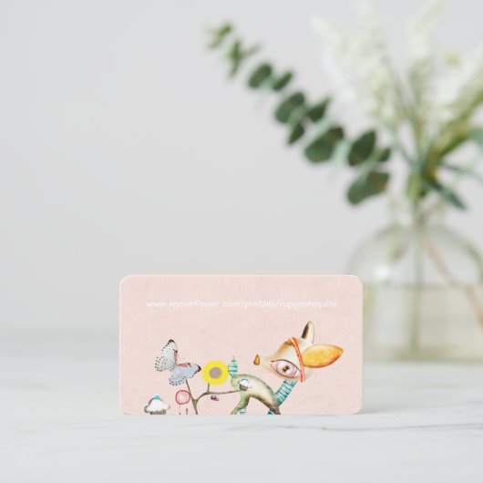 バンビワンダーランド Etsy's テンダー デザート ツリー 名刺 (スタンド正面)