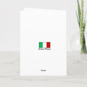 バンビーノ- Italianoの新生児の男の子 カード (裏面)